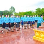 ສະຫະພັນແມ່ຍິງ ສະຖາບັນການເມືອງ ແລະ ການປົກຄອງແຫ່ງຊາດ ວາງກະຕ່າດອກໄມ້ ເນື່ອງໃນໂອກາດວັນສ້າງຕັ້ງແມ່ຍິງລາວ ຄົບຮອບ 66 ປີ (ວັນທີ 20 ເດືອນ ກໍລະກົດ 1955 – ວັນທີ 20 ເດືອນ ກໍລະກົດ 2021)