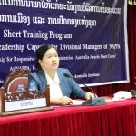 ສະຖາບັນການເມືອງ ແລະ ການປົກຄອງແຫ່ງຊາດ ເປີດການເຝິກອົບຮົມ ພາຍໃຕ້ຫົວຂໍ້ “ຄວາມອາດສາມາດໃນການນໍາພາຂອງພະນັກງານບໍລິຫານຂັ້ນພະແນກ ຢູ່ ສມປຊ”​